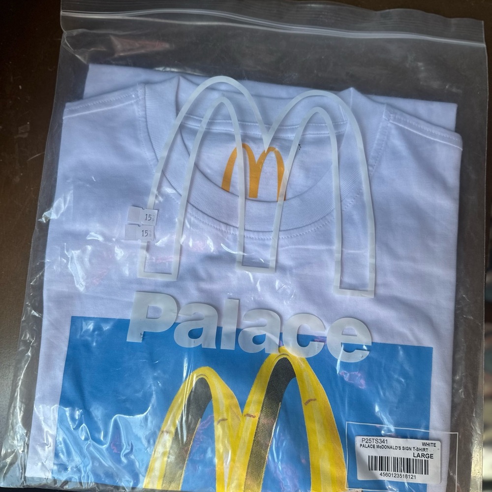 Palace White and Blue McDonald’s Shirt